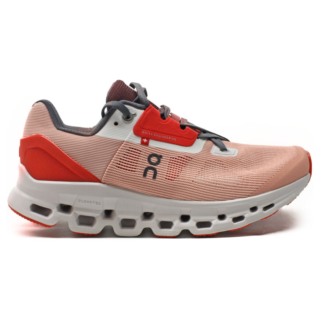 On Running Cloudstratus Textile Women's Performance Low-Top Trainers#color_rose red