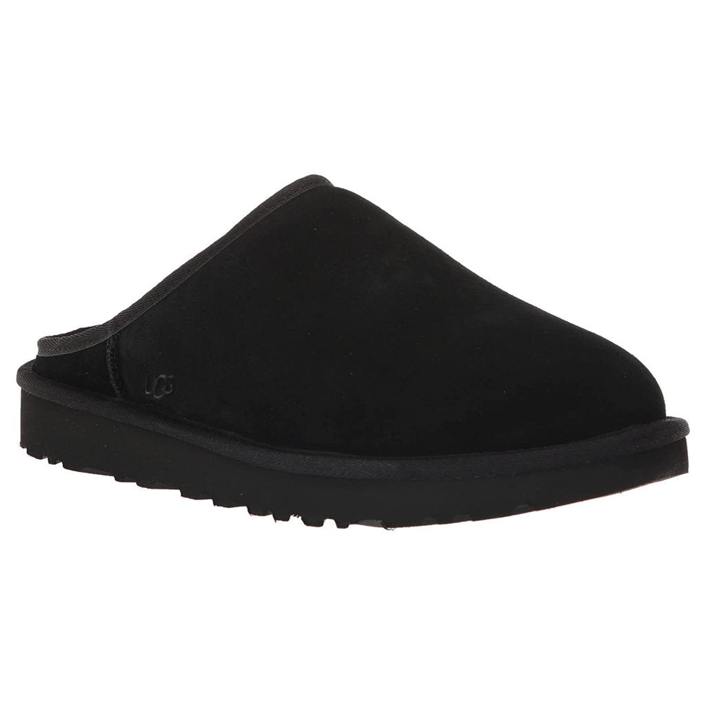 UGG Classic Slip-on Suede Sheepskin Men's Slippers#color_black