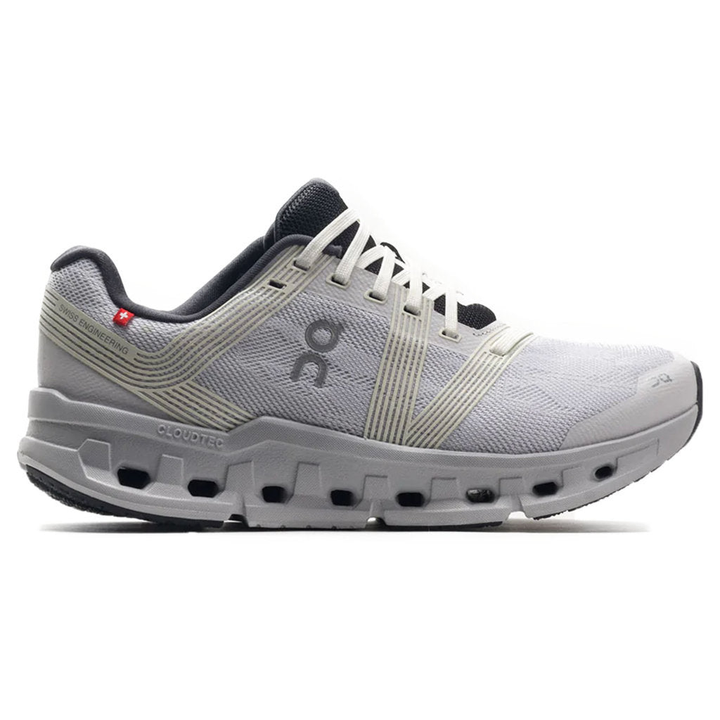 On Cloudgo Textile Synthetic Women's Running Shoes#color_white glacier