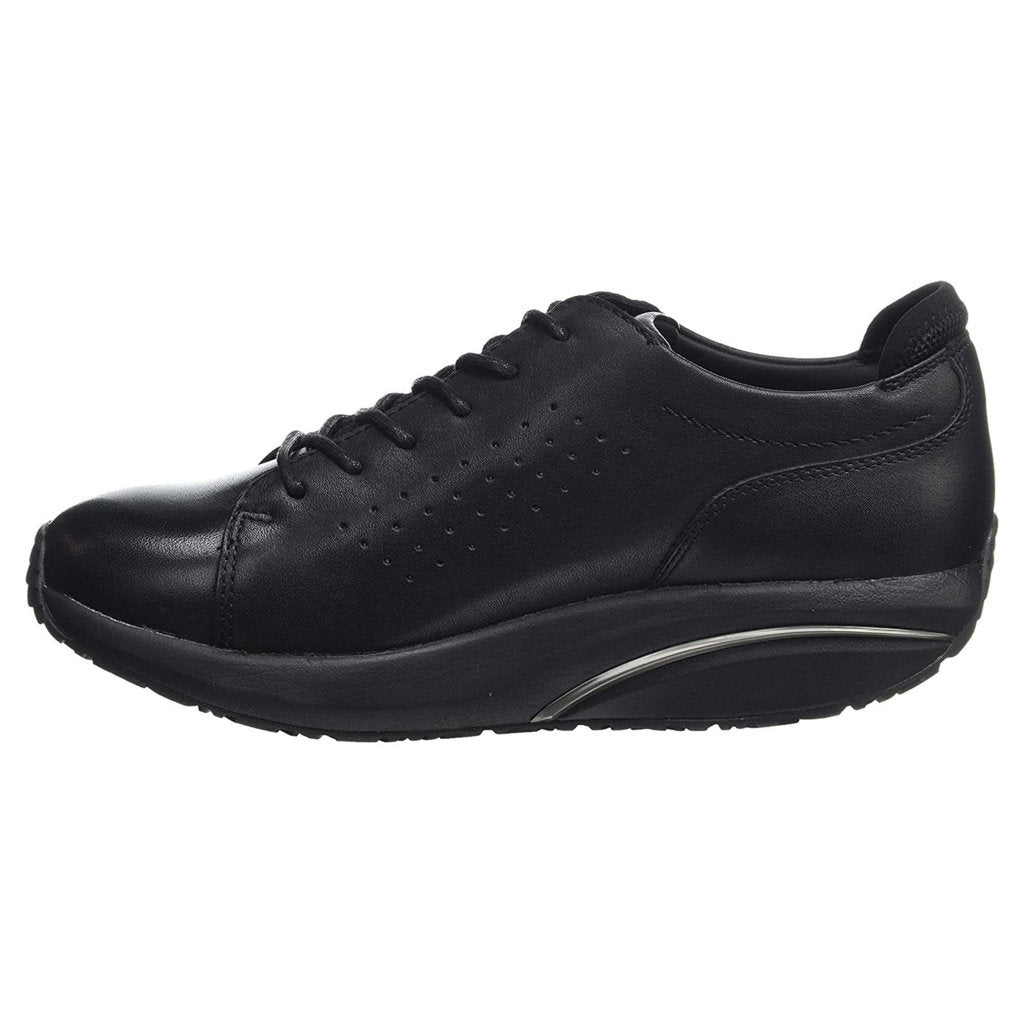 MBT Jion Nappa Leather & Mesh Men's Low-Top Trainers#color_black black