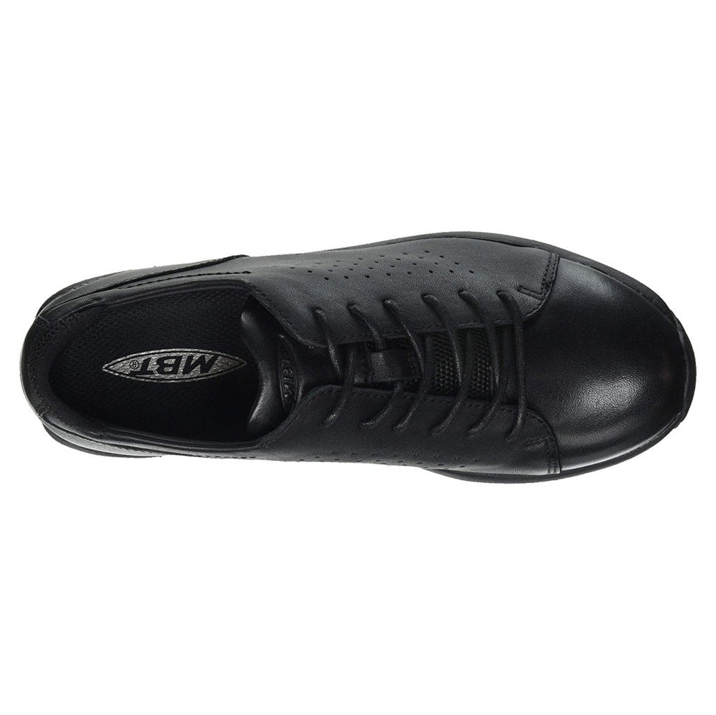 MBT Jion Nappa Leather & Mesh Men's Low-Top Trainers#color_black black