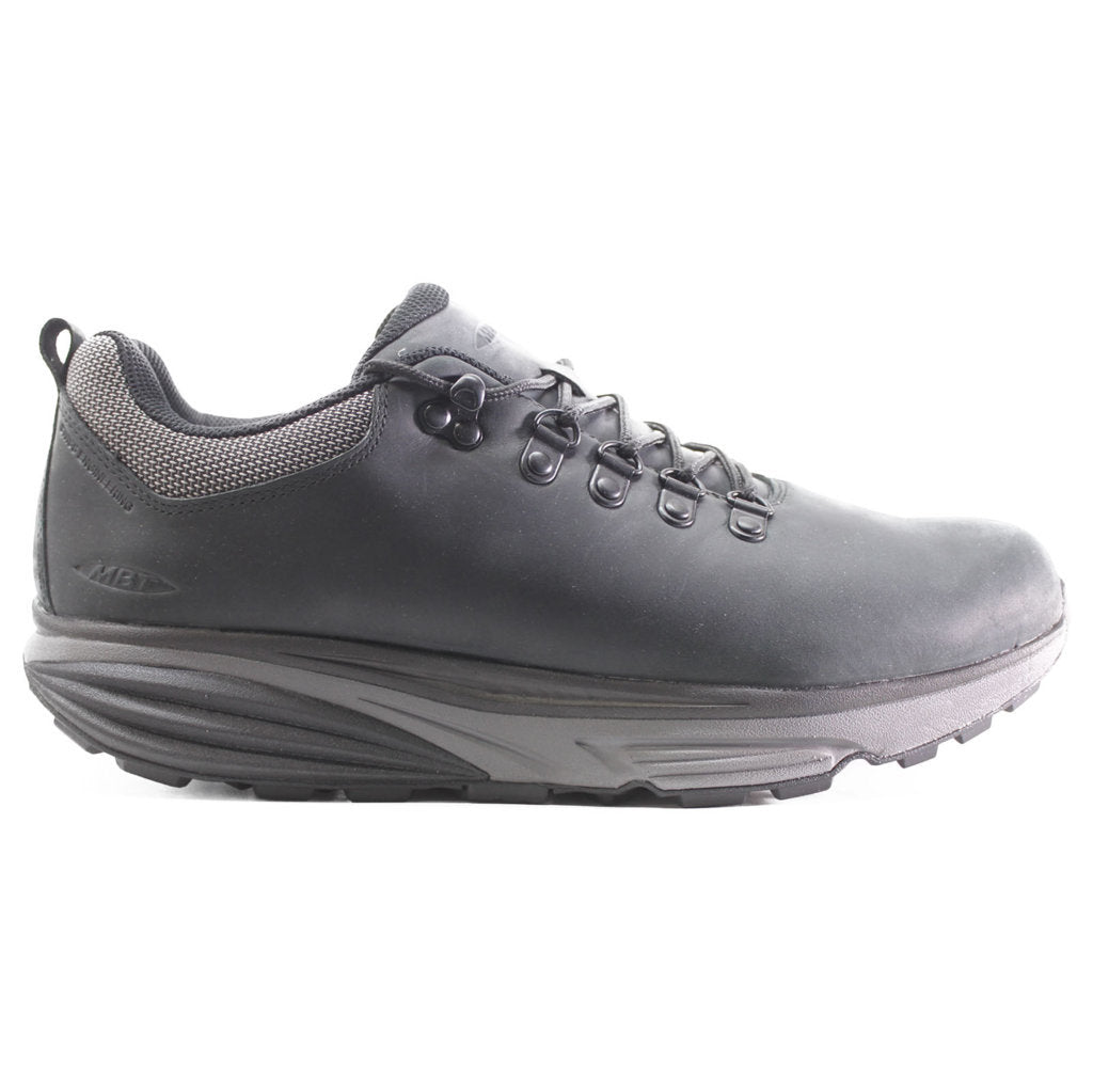MBT Terra Waterproof Nubuck Leather Men's Low-Top Trainers#color_black