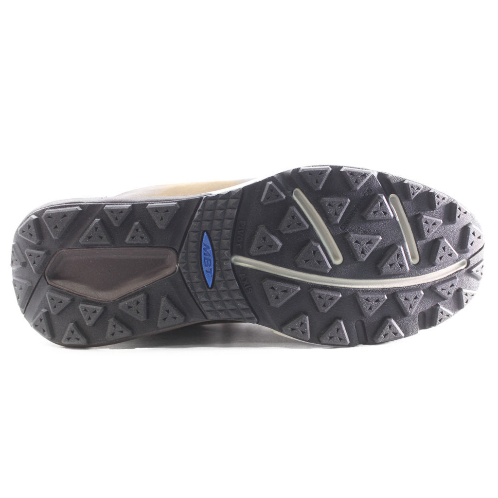 MBT Terra Waterproof Nubuck Leather Men's Low-Top Trainers#color_dark earth