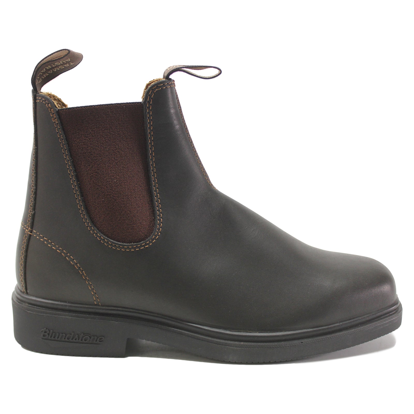 Blundstone 067 Water-Resistant Leather Unisex Chelsea Boots#color_brown