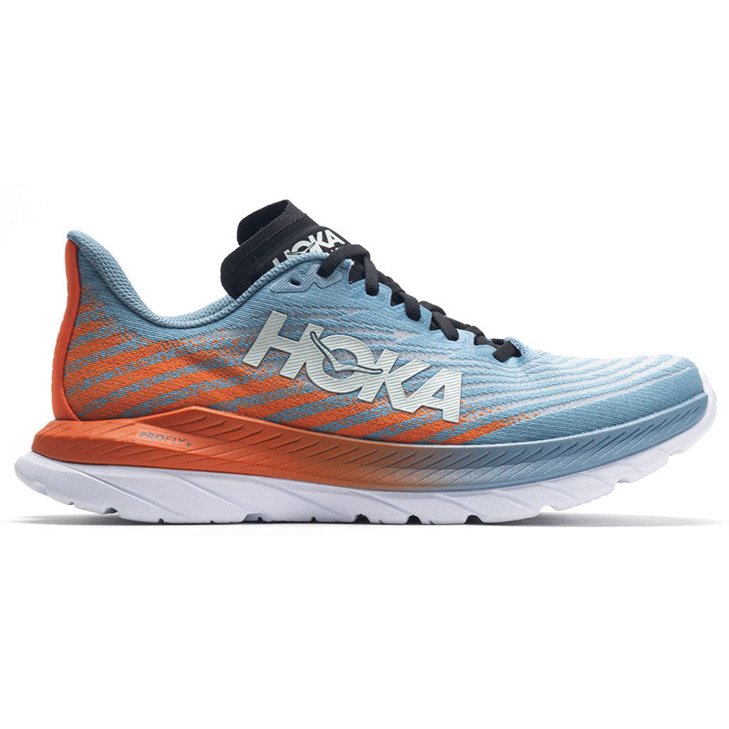 Hoka One One Mach 5 Textile Mens Trainers#color_mountain spring puffins bill