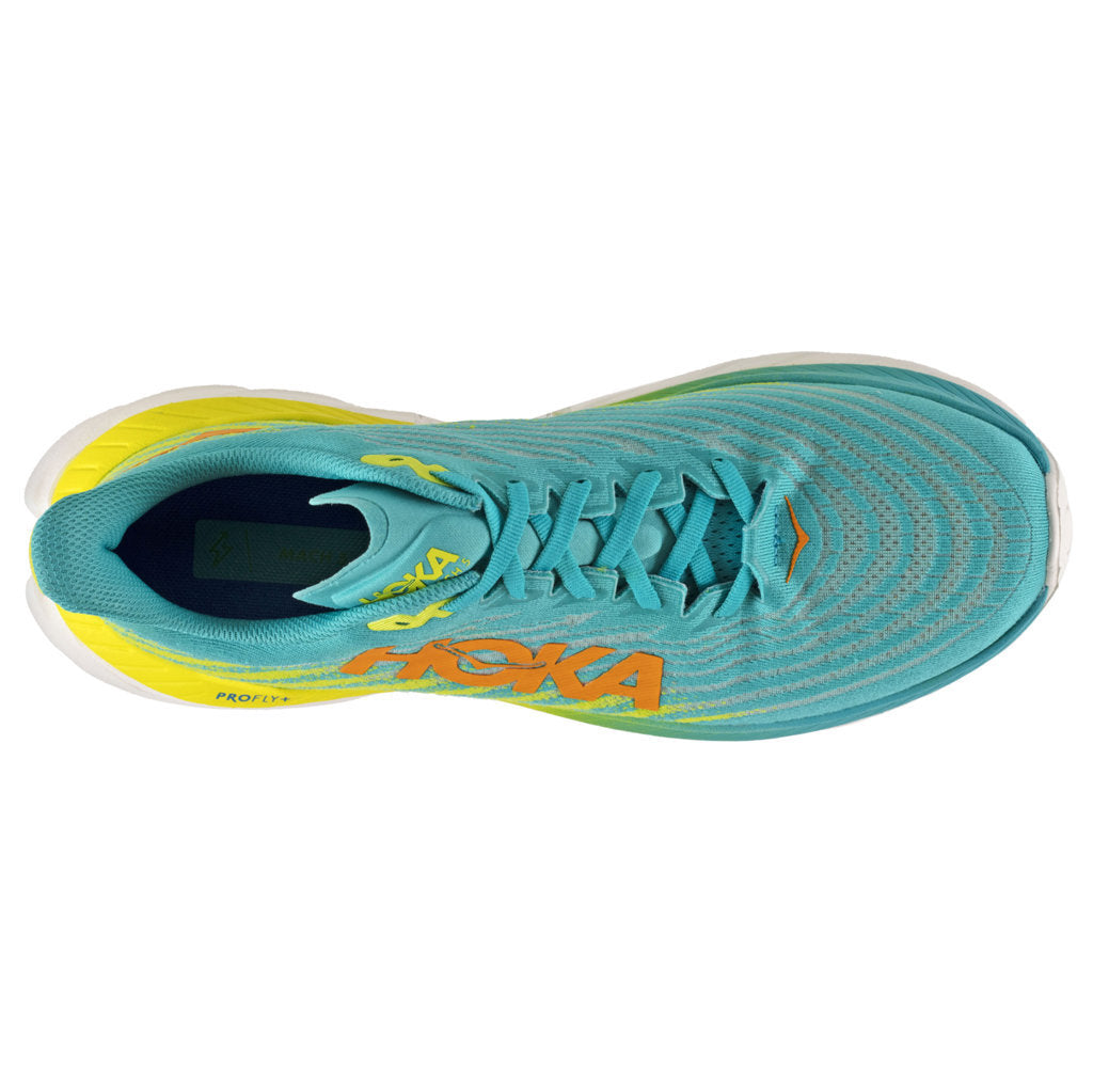 Hoka One One Mach 5 Textile Mens Trainers#color_ceramic evening primrose