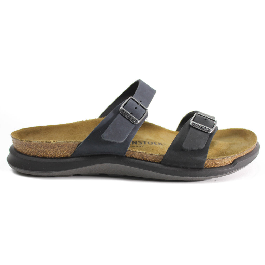 Birkenstock Sierra CT Waxy Leather Unisex Sandals#color_black