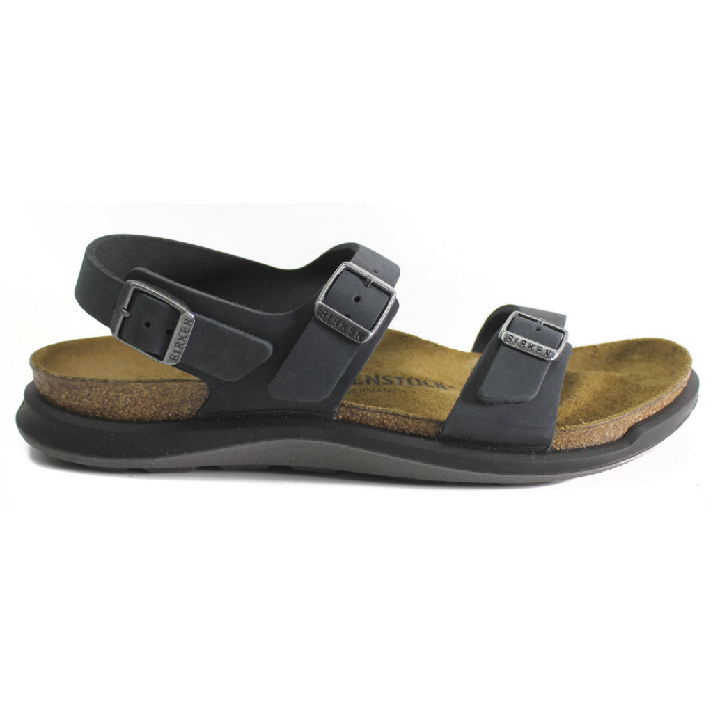 Birkenstock Sonora CT Waxy Leather Unisex Sandals#color_black