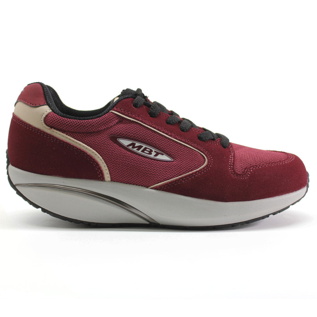 MBT 1997 Classic Suede Textile Women's Low-Top Trainers#color_burgundy