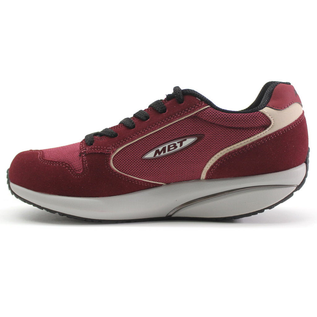 MBT 1997 Classic Suede Textile Women's Low-Top Trainers#color_burgundy