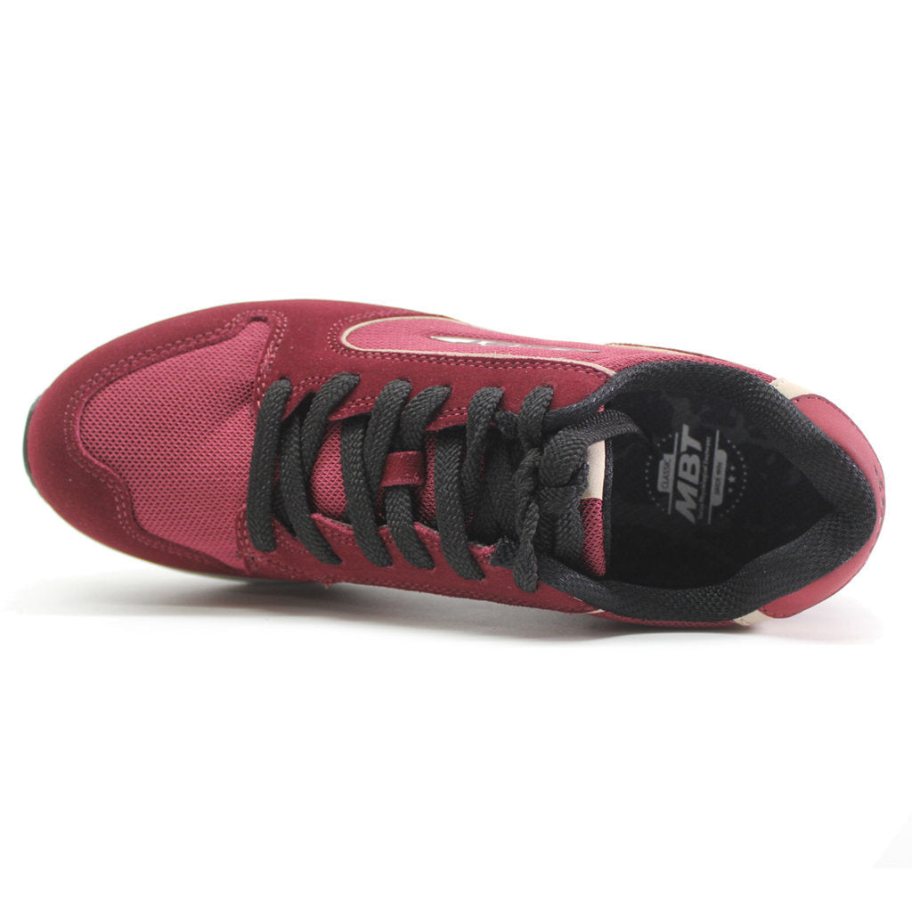 MBT 1997 Classic Suede Textile Women's Low-Top Trainers#color_burgundy