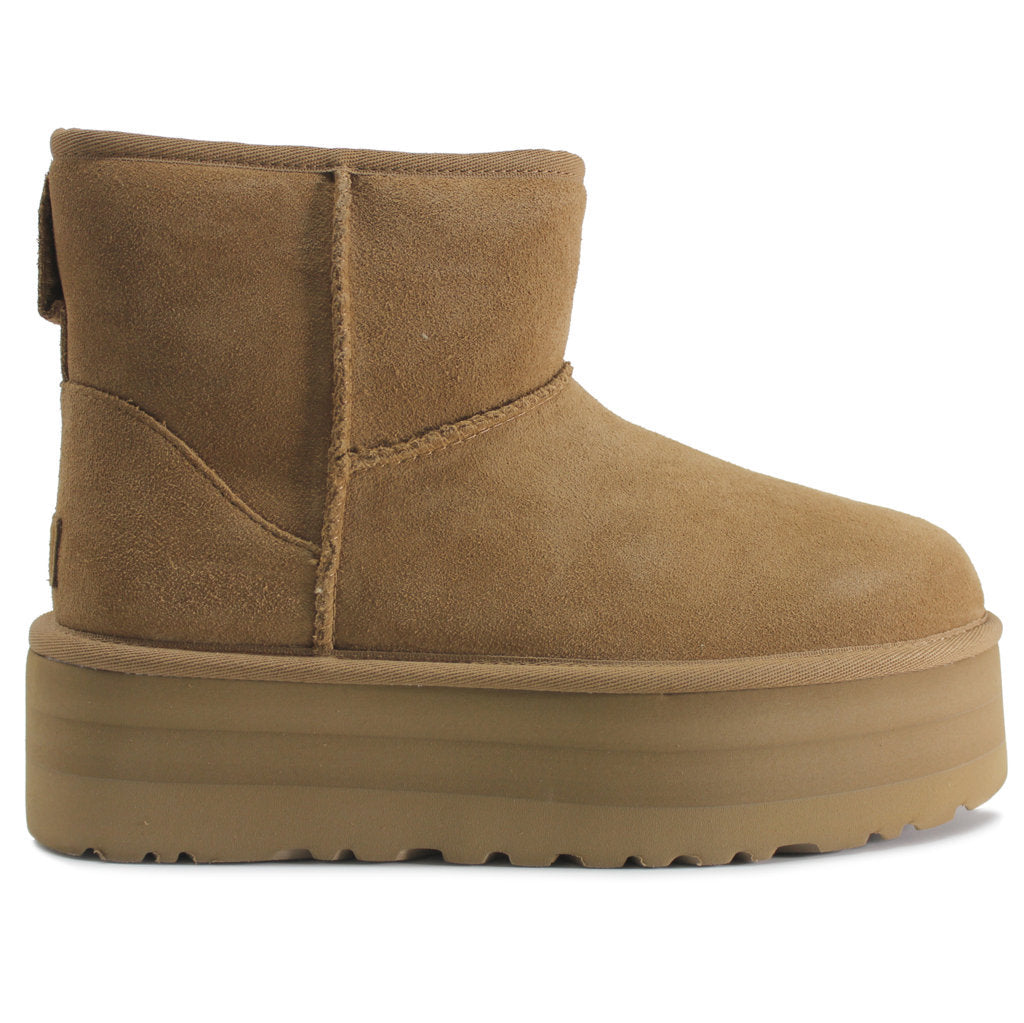 UGG Classic Mini Suede Women's Platform Boots#color_chestnut