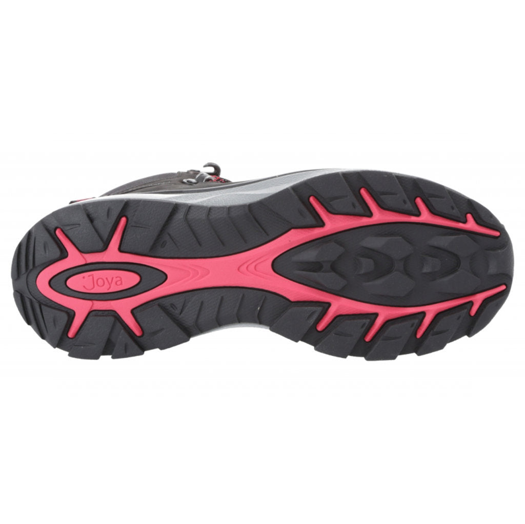 Joya Montana PTX Nubuck Leather & Textile Women's Trainers#color_black pink