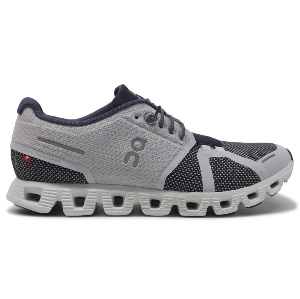 On Running Cloud 5 Combo Textile Women's Low-Top Trainers#color_lavender ink