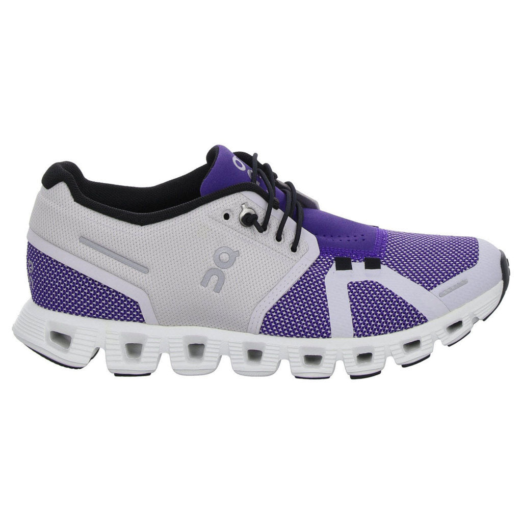 On Running Cloud 5 Combo Textile Women's Low-Top Trainers#color_frost twilight