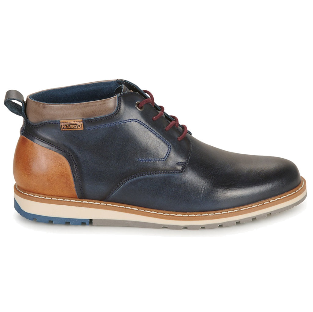 Pikolinos Berna M8J-8181 Leather Mens Boots#color_blue