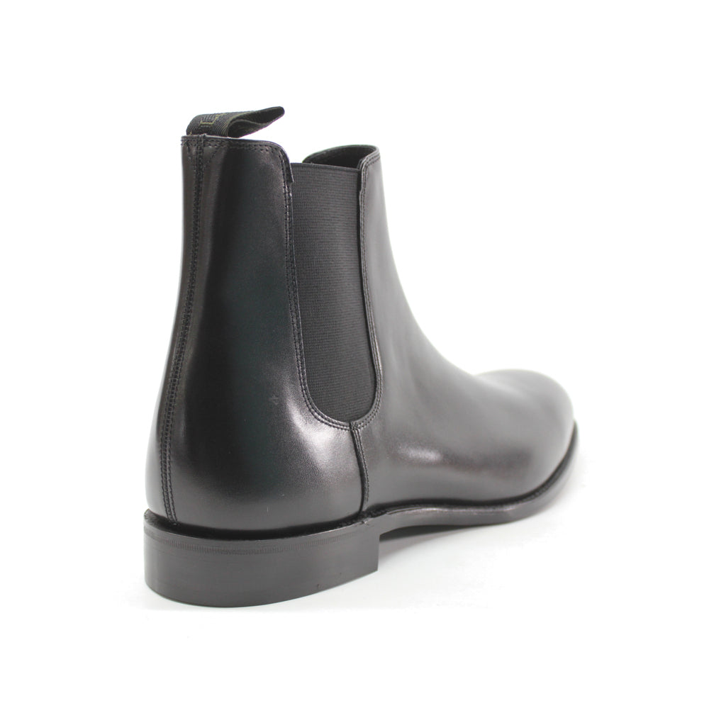 Loake Coppergate Polished Leather Men's Chelsea Boots#color_carbon black