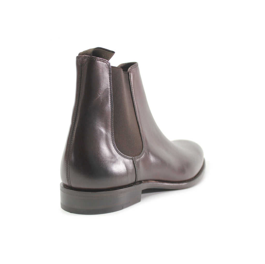 Loake Coppergate Polished Leather Men's Chelsea Boots#color_scorched walnut