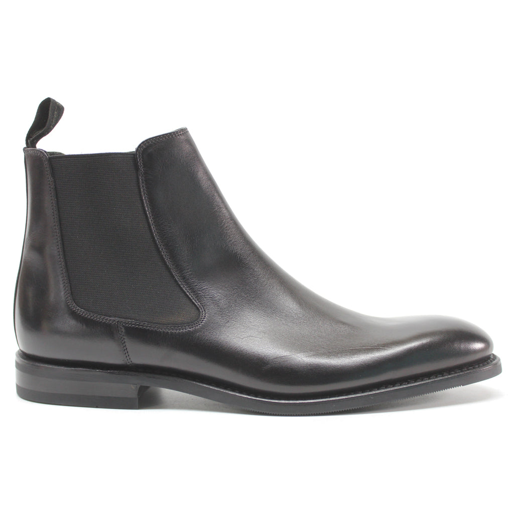 Loake Wareing Polished Leather Men's Chelsea Boots#color_black