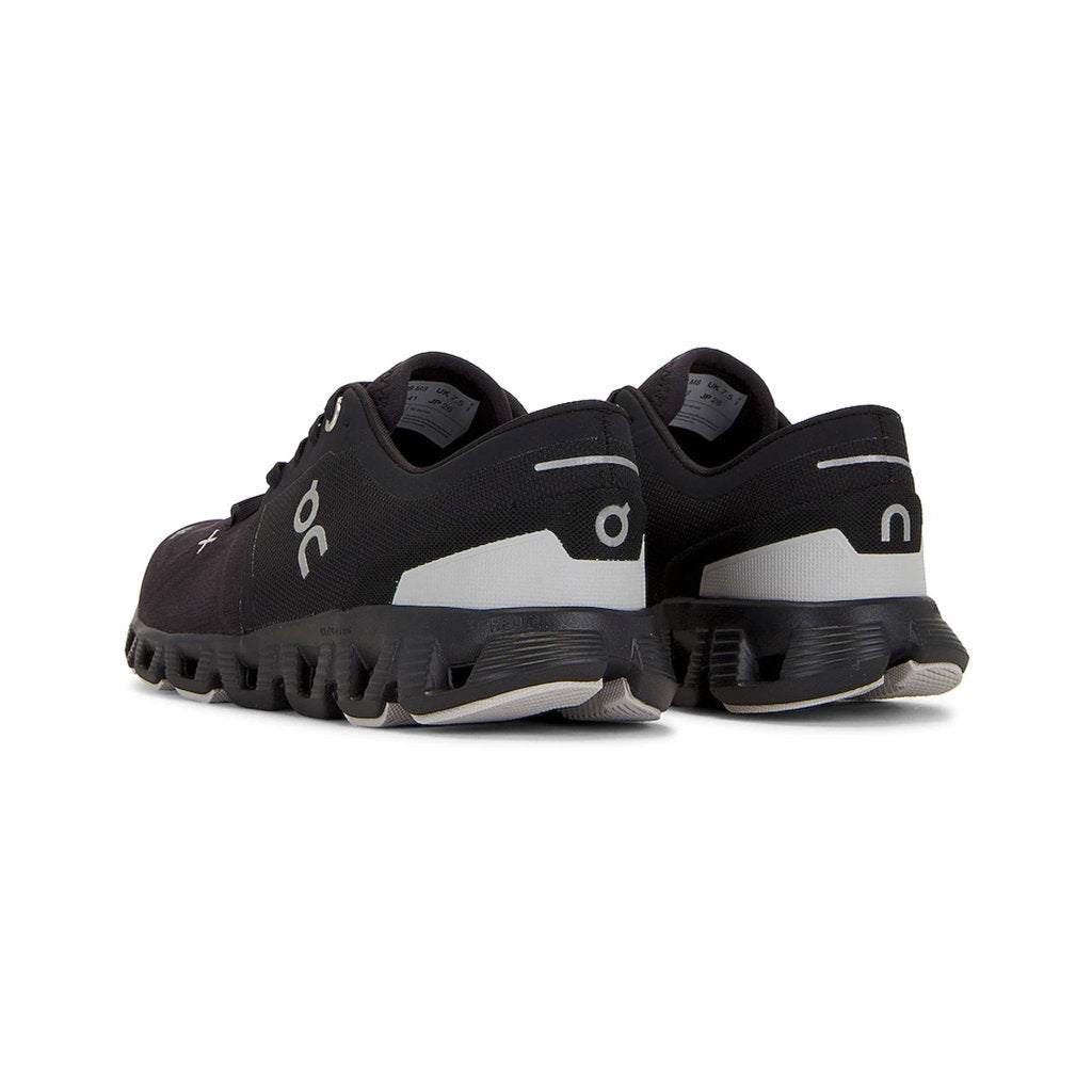 On Cloud X 3 Textile Synthetic Mens Trainers#color_black