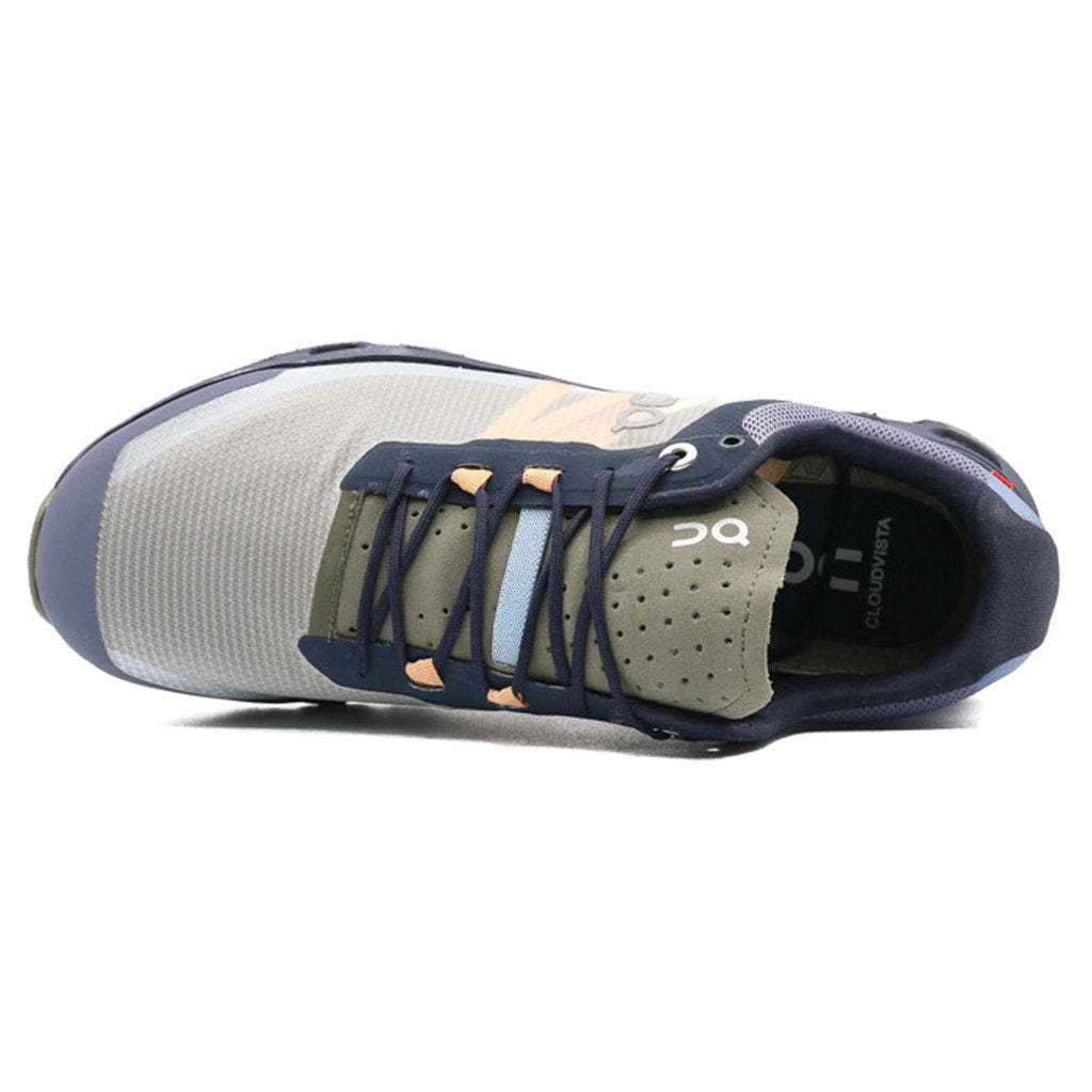 On Cloudvista Textile Men's Running Shoes#color_midnight olive