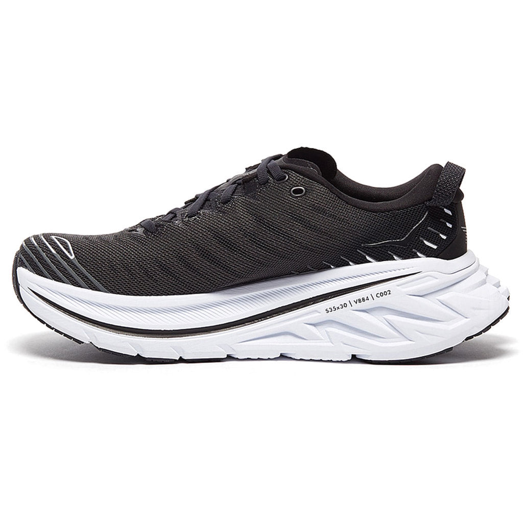 Hoka Bondi X Synthetic Textile Men's Running Shoes#color_black white