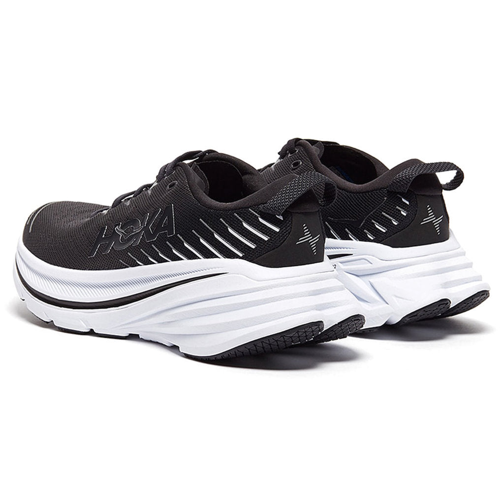 Hoka Bondi X Synthetic Textile Men's Running Shoes#color_black white