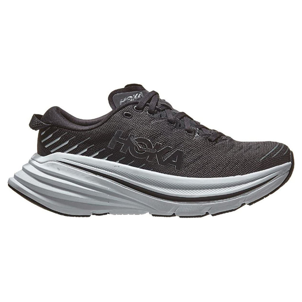 Hoka One One Bondi X Synthetic Textile Women's Low-Top Road Running Trainers#color_black white