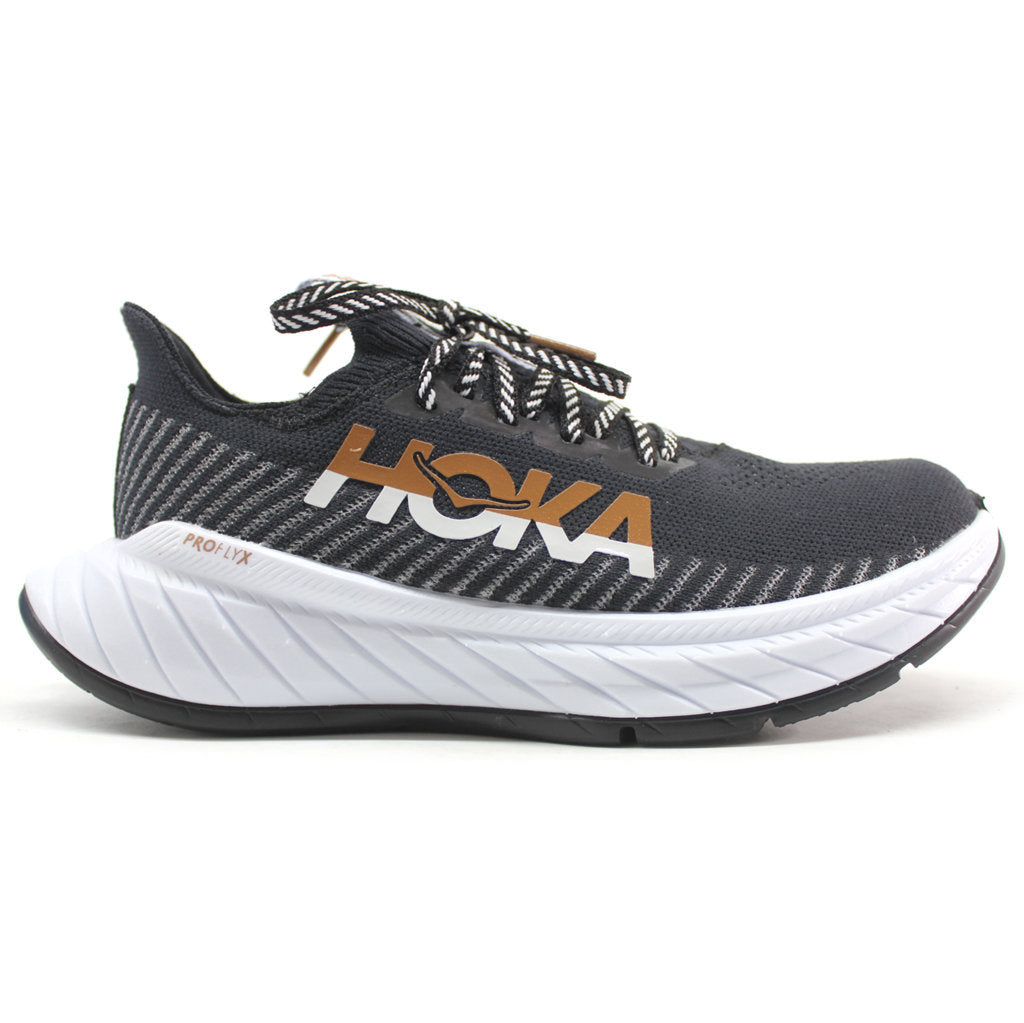 Hoka One One Carbon X 3 Textile Women's Low-Top Road Running Trainers#color_black white