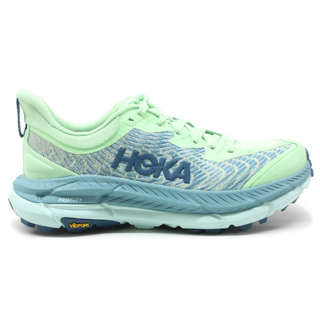 Hoka Mafate Speed 4 Mesh Women's Running Shoes#color_lime glow ocean mist