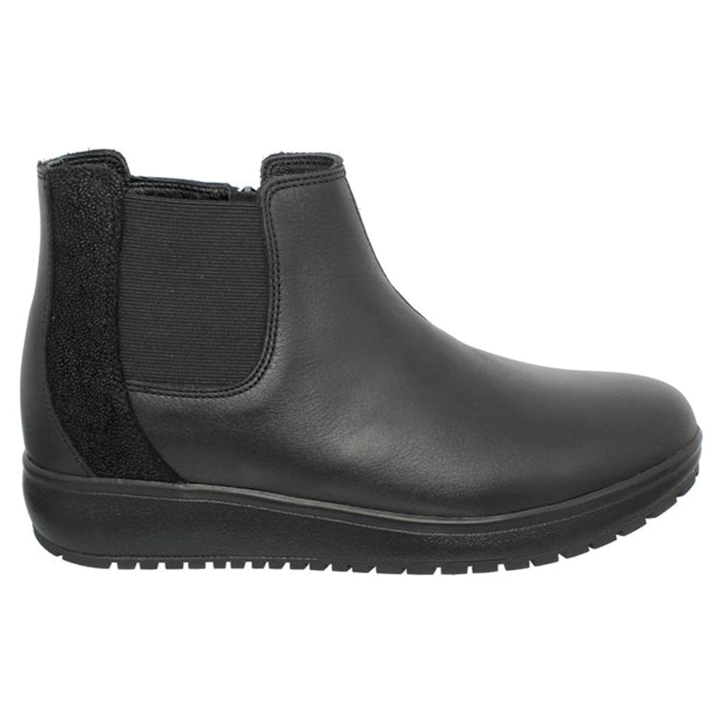 Joya London II Full Grain Velour Leather Women's Chelsea Boots#color_black