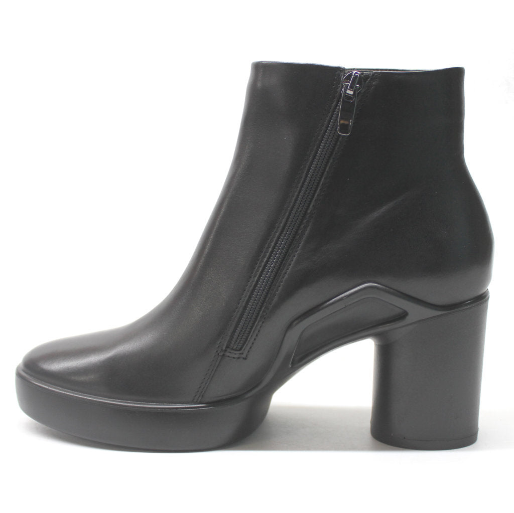 Ecco Shape Sculpted Motion 55 Leather Womens Boots#color_black