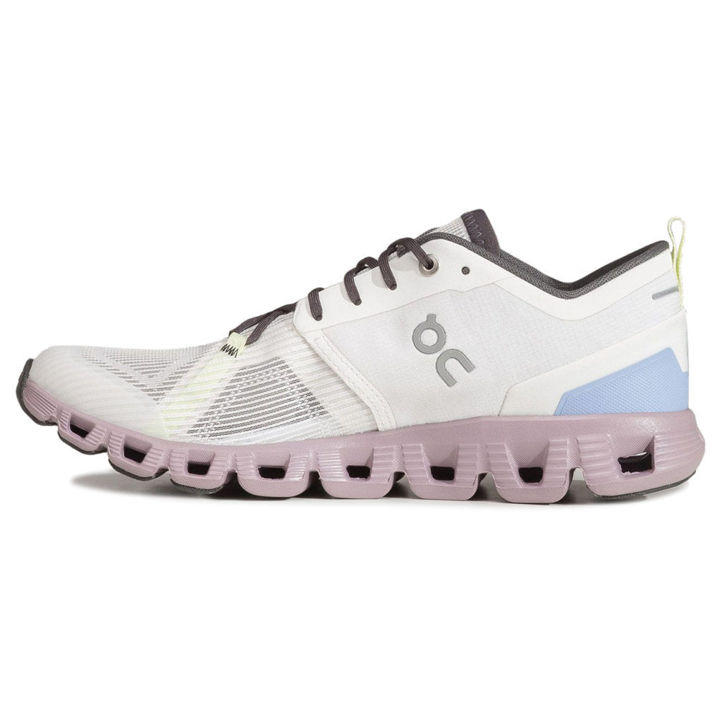 On Cloud X 3 Shift Textile Women's Running Shoes#color_undyed  white heron