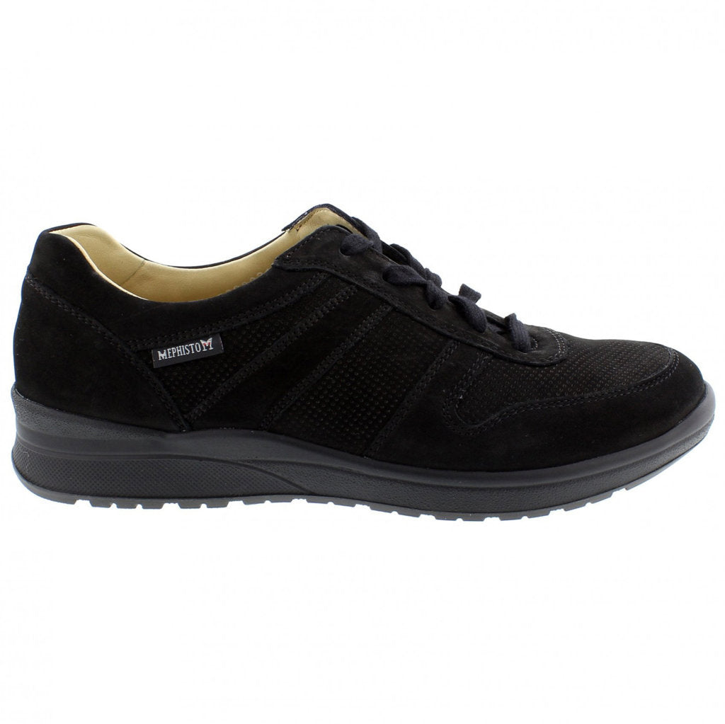 Mephisto Rebeca Perf Nubuck Womens Trainers#color_black