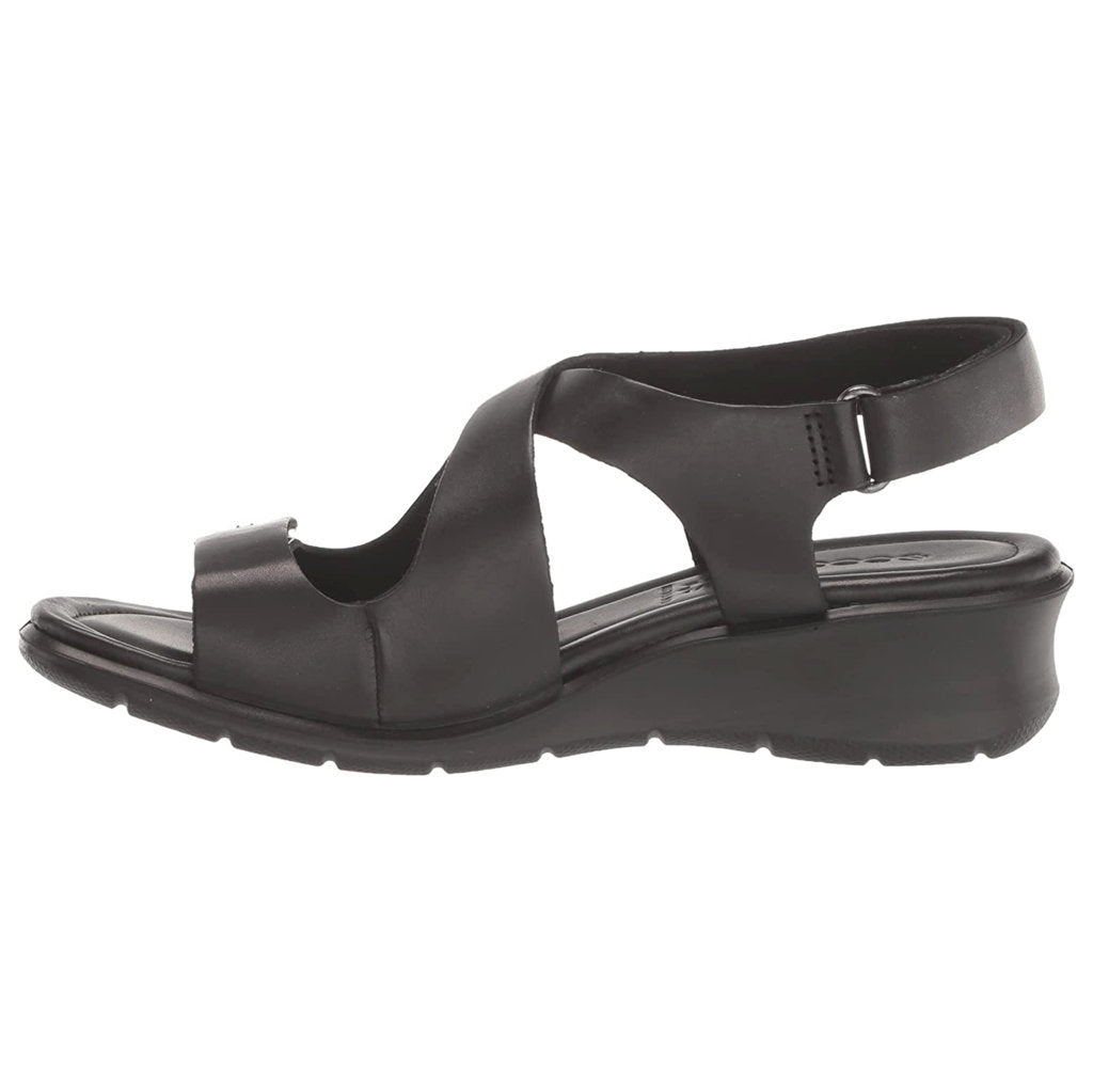 Ecco Felicia 216643 Leather Womens Sandals#color_black