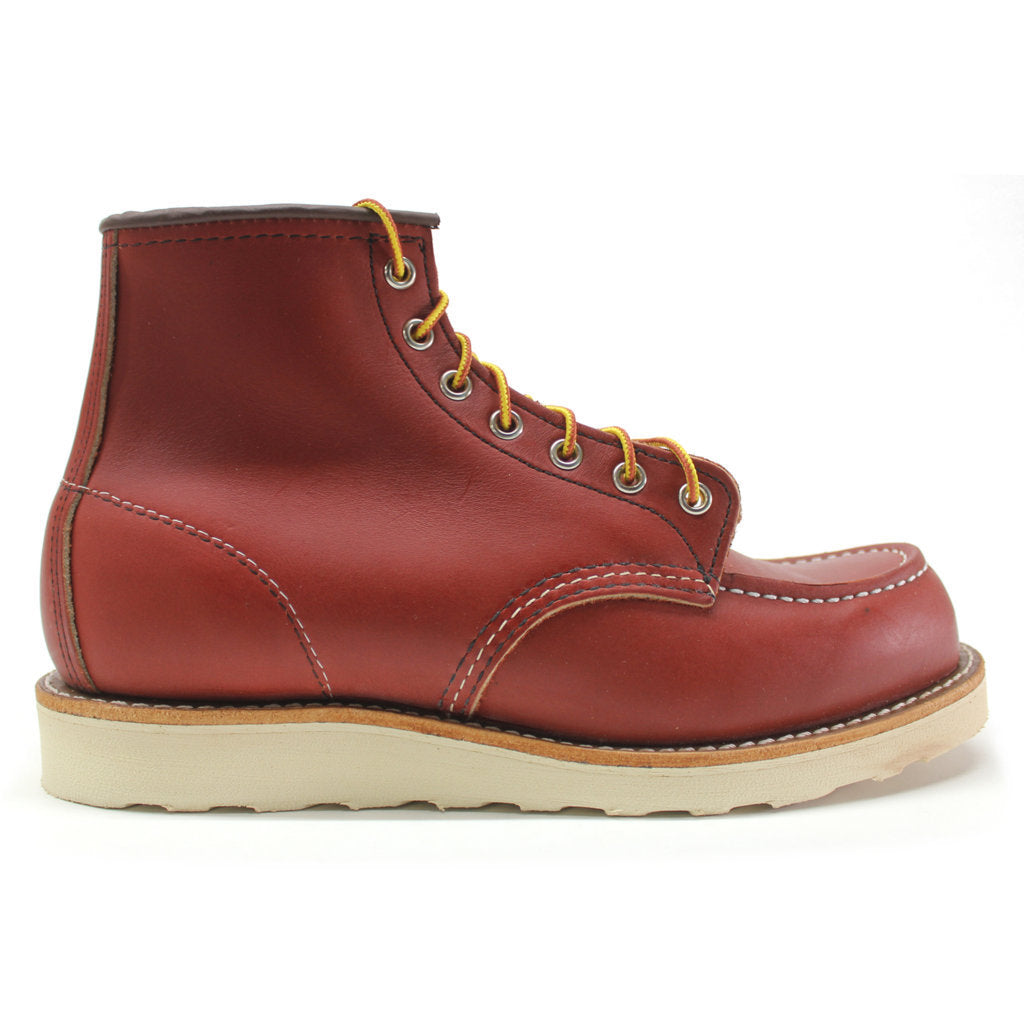 Red Wing 6 Inch Classic Moc Toe Leather Mens Boots#color_oro russet