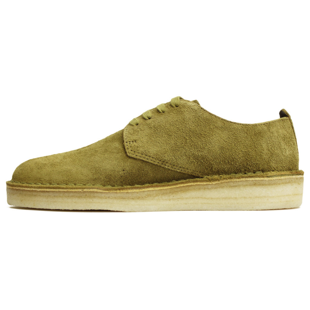 Clarks Originals Coal London Suede Mens Shoes#color_mid green