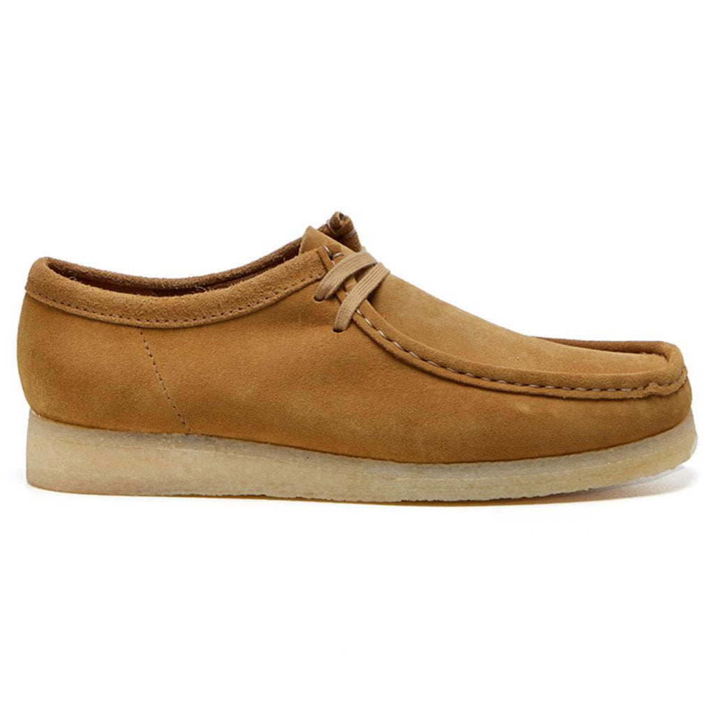 Clarks Originals Wallabee Nubuck Leather Women's Shoes#color_oakmoss