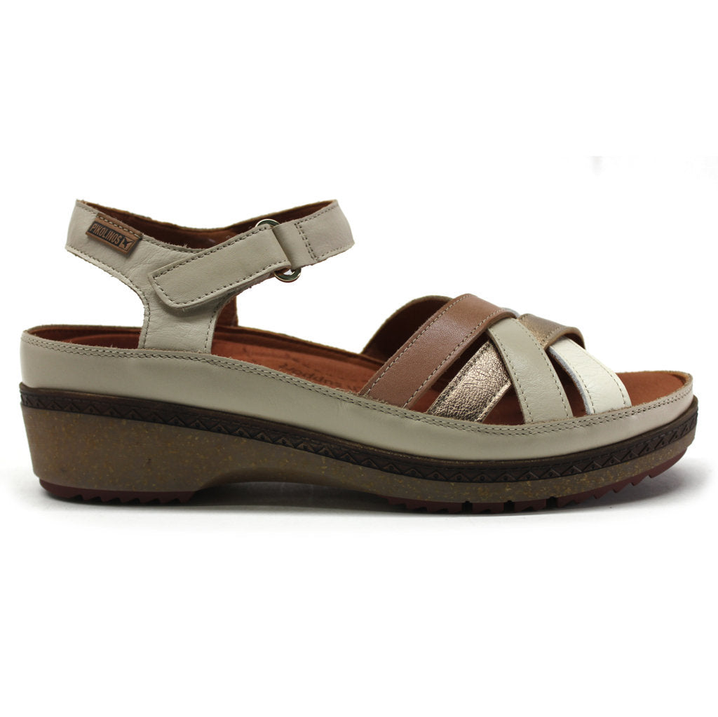 Pikolinos Granada W0W-1969C2 Leather Womens Sandals#color_marfil