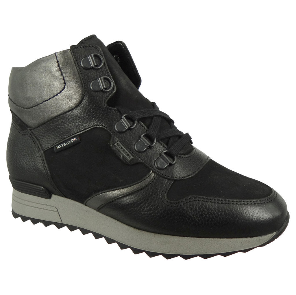 Mephisto Tilda MT Leather Womens Trainers#color_black