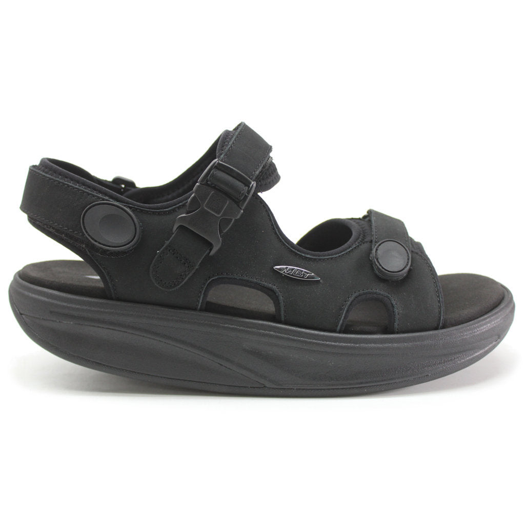 MBT Kisumu Classic Full Grain Leather Men's Sandals#color_black