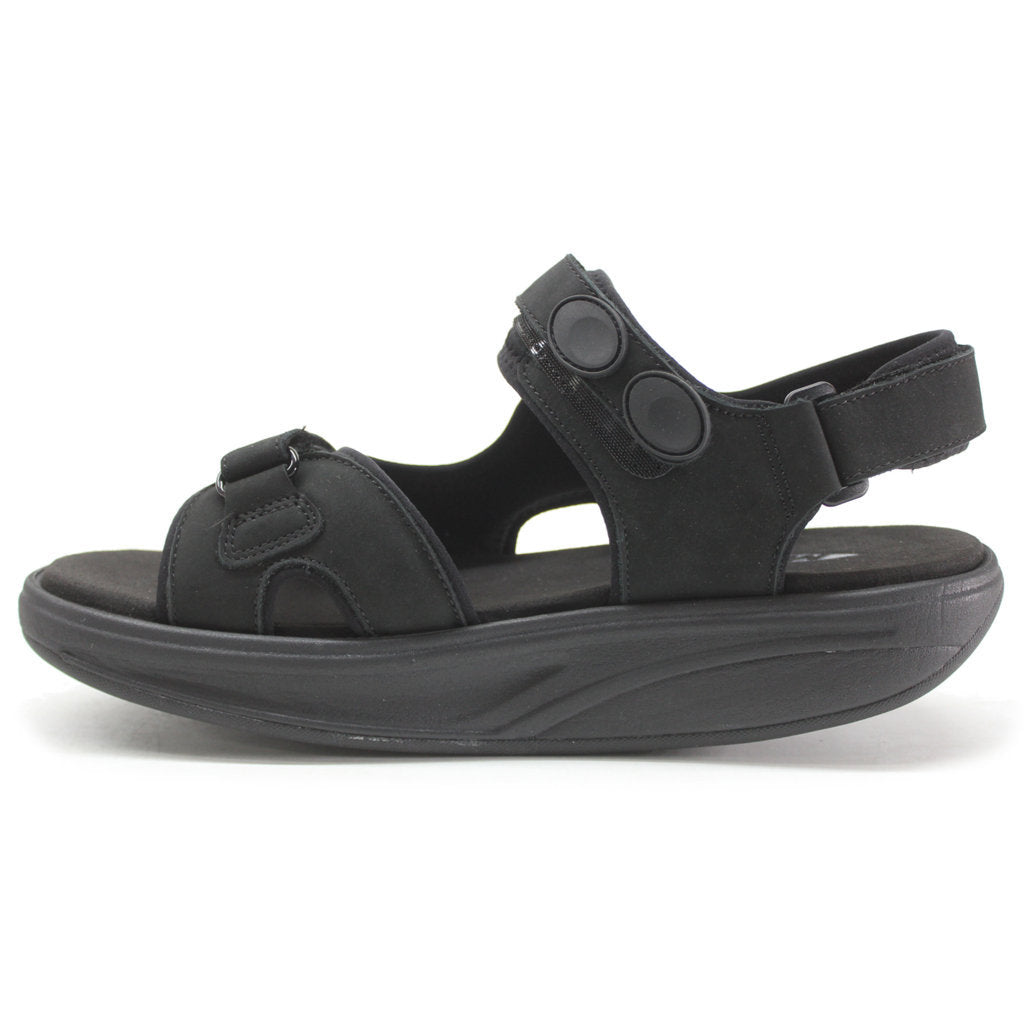 MBT Kisumu Classic Full Grain Leather Men's Sandals#color_black