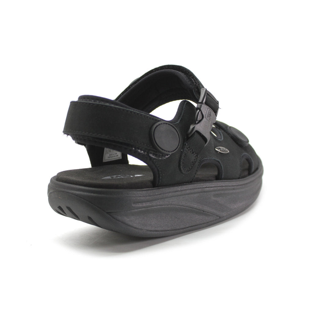 MBT Kisumu Classic Full Grain Leather Men's Sandals#color_black