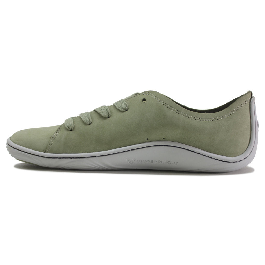 Vivobarefoot Addis Lewa Leather Womens Trainers#color_sage