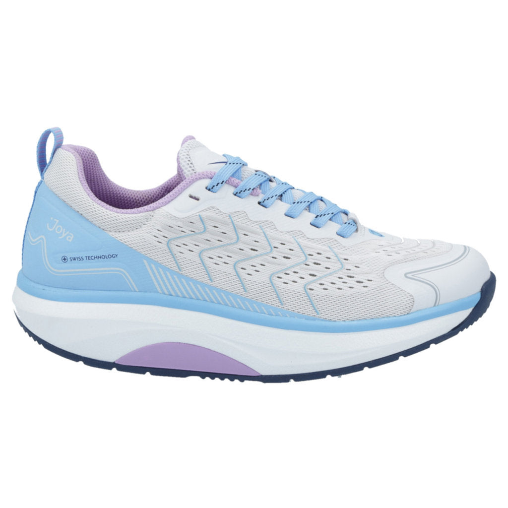 Joya ID Zoom III PU Leather & Textile Women's Trainers#color_grey blue