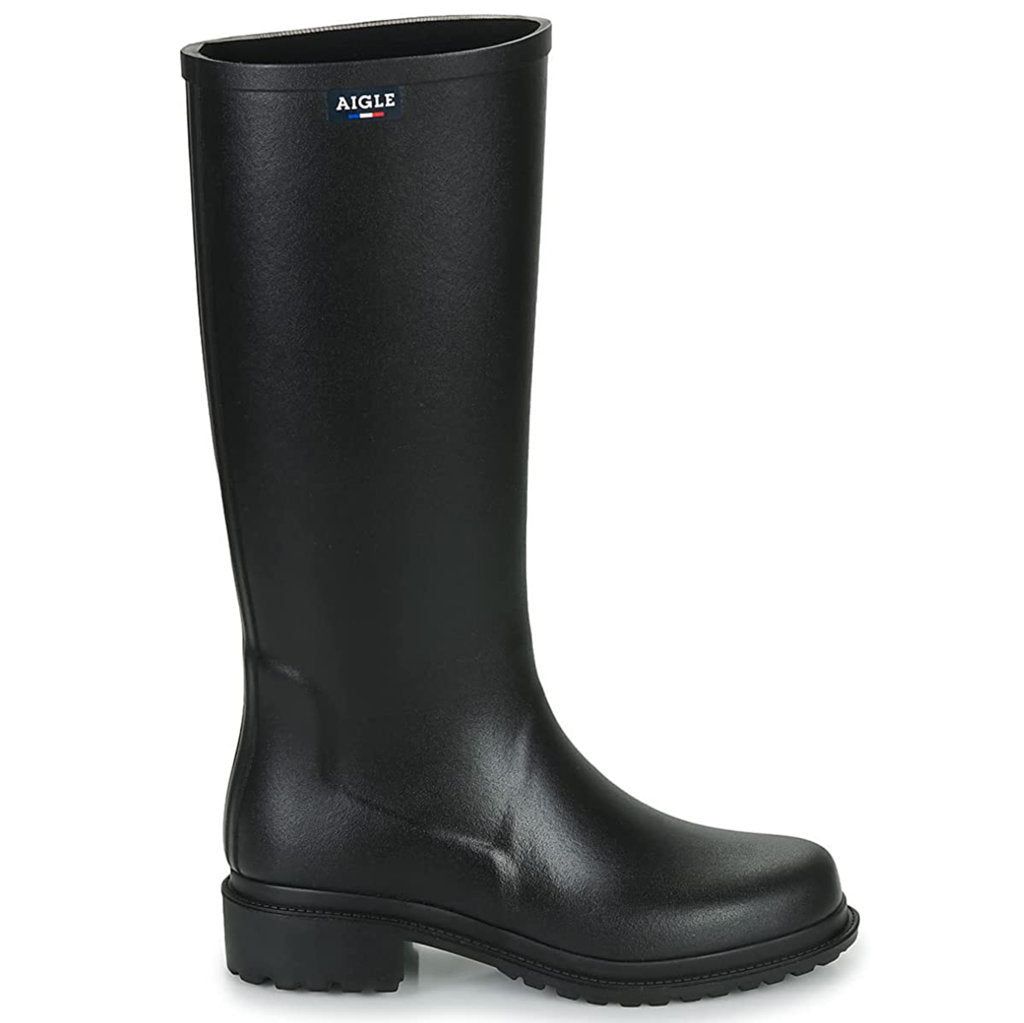 Aigle Fulfeel Rubber Women's Tall Wellington Boots#color_noir