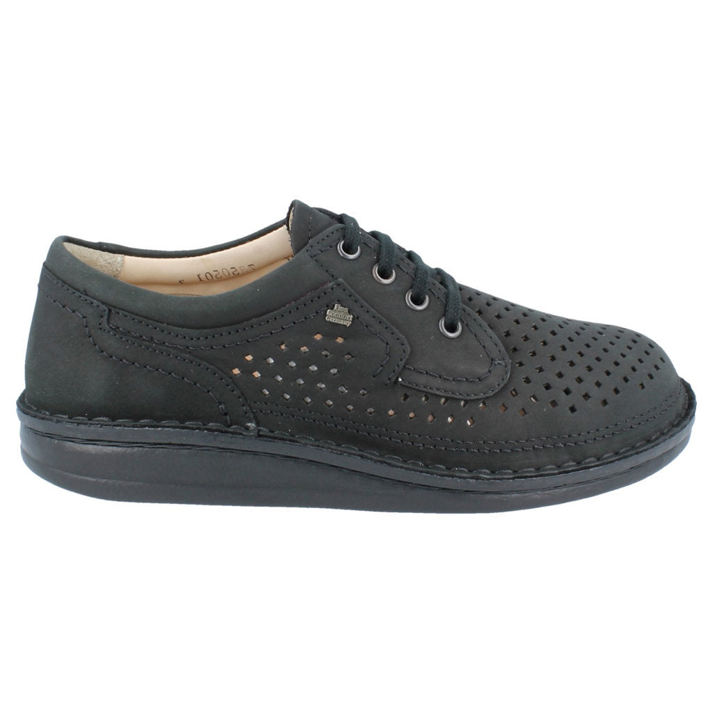 Finn Comfort Baden Leather Mens Shoes#color_black