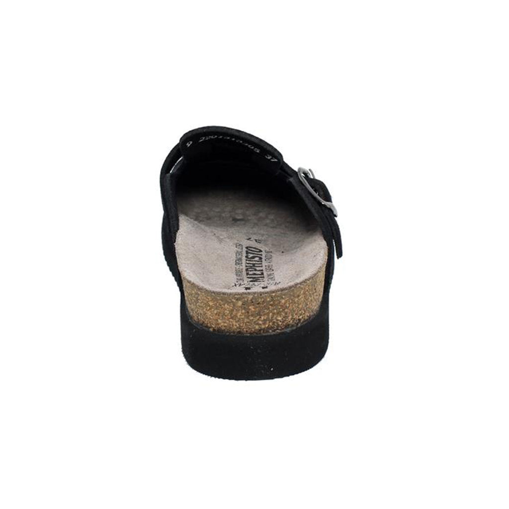 Mephisto Halina Suede Womens Sandals#color_black