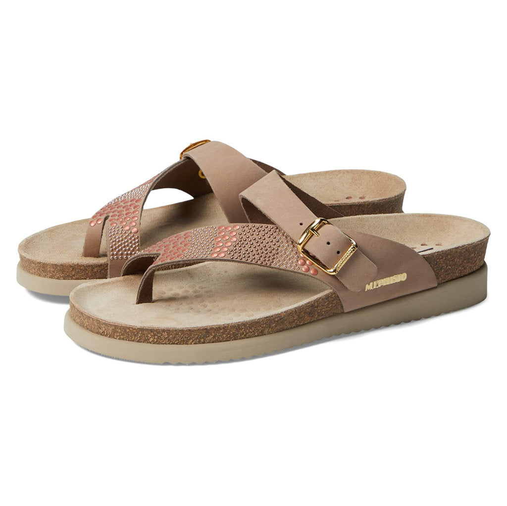 Mephisto Helenka Nubuck Womens Sandals#color_light taupe