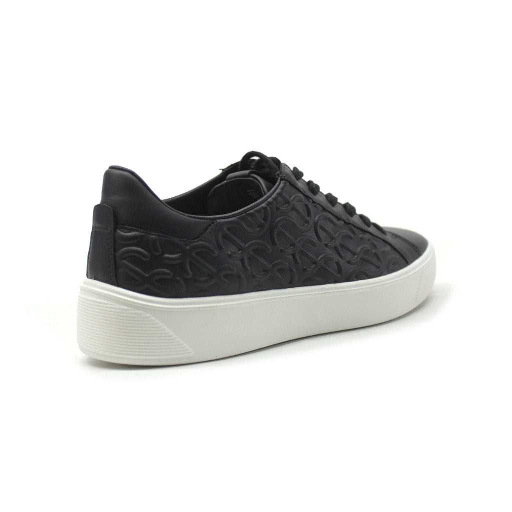 Ecco Street Tray Leather Women's Trainers#color_black